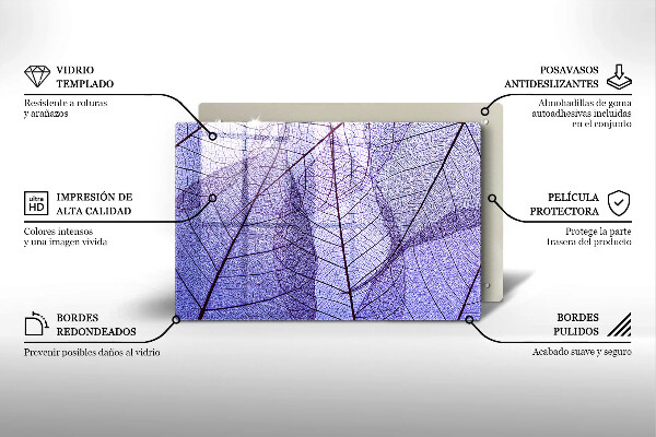 Worktop saver Leaves with veins