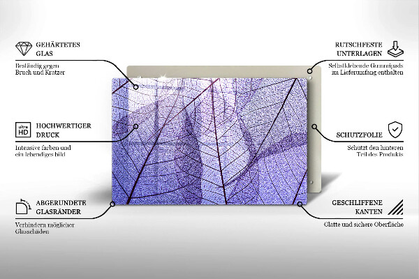 Worktop saver Leaves with veins