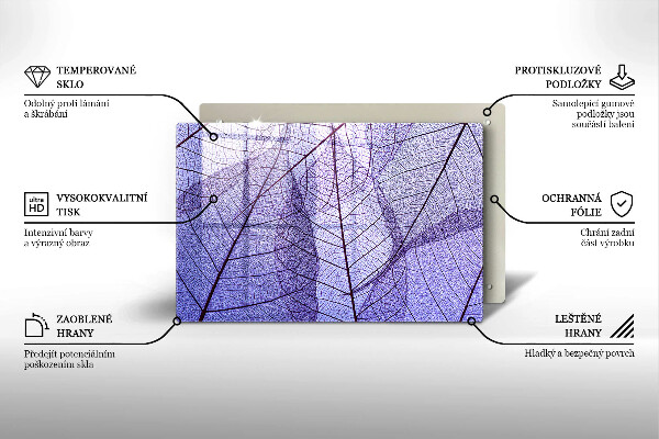 Worktop saver Leaves with veins