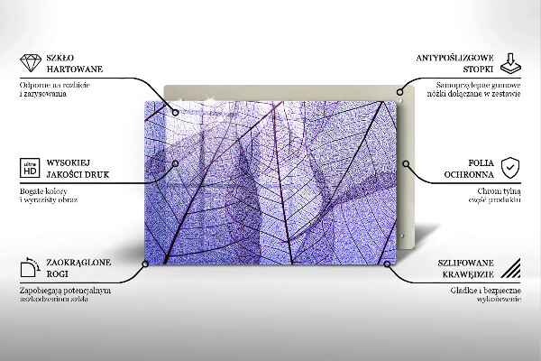 Worktop saver Leaves with veins