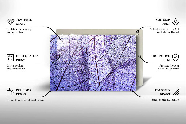 Worktop saver Leaves with veins