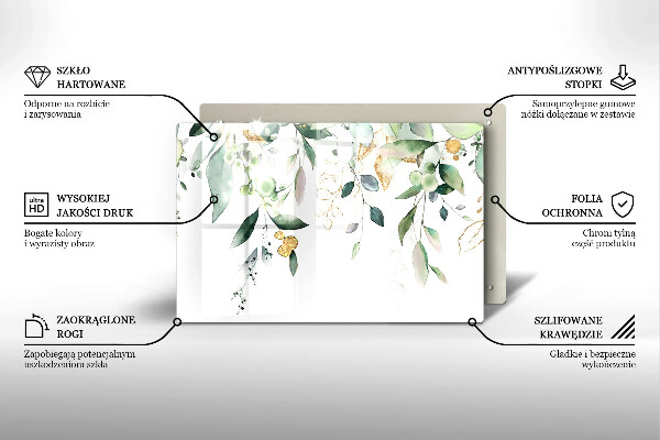 Worktop saver Watercolor leaves