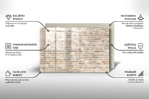 Worktop saver Wall bright bricks