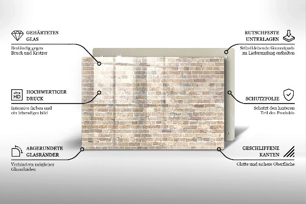 Worktop saver Wall bright bricks
