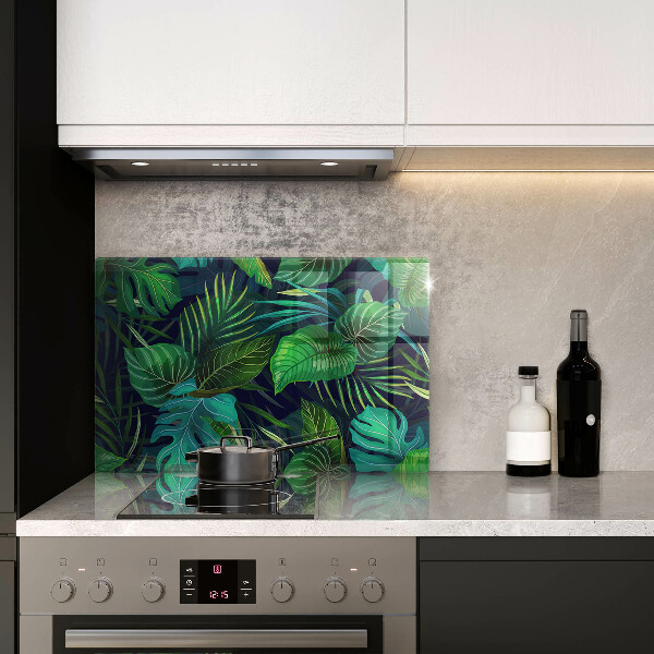 Worktop saver Illustration of the jungle leaves