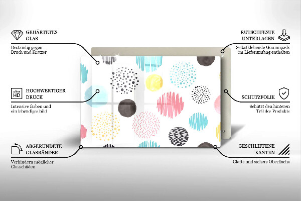 Worktop saver Painted shapes