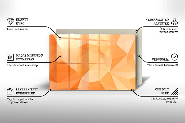Worktop saver Geomeric background