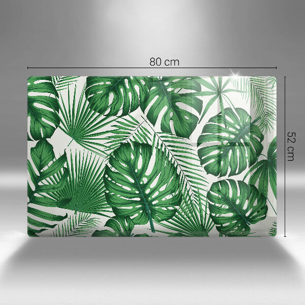 Induction hob protector Monstera leaves