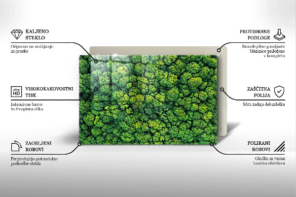 Induction hob protector Nature - moss plant