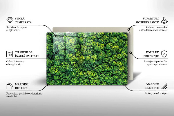 Induction hob protector Nature - moss plant