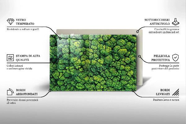 Induction hob protector Nature - moss plant