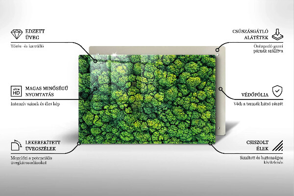 Induction hob protector Nature - moss plant