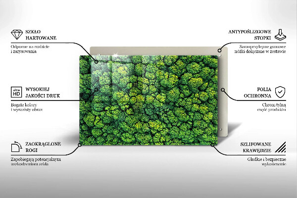 Induction hob protector Nature - moss plant