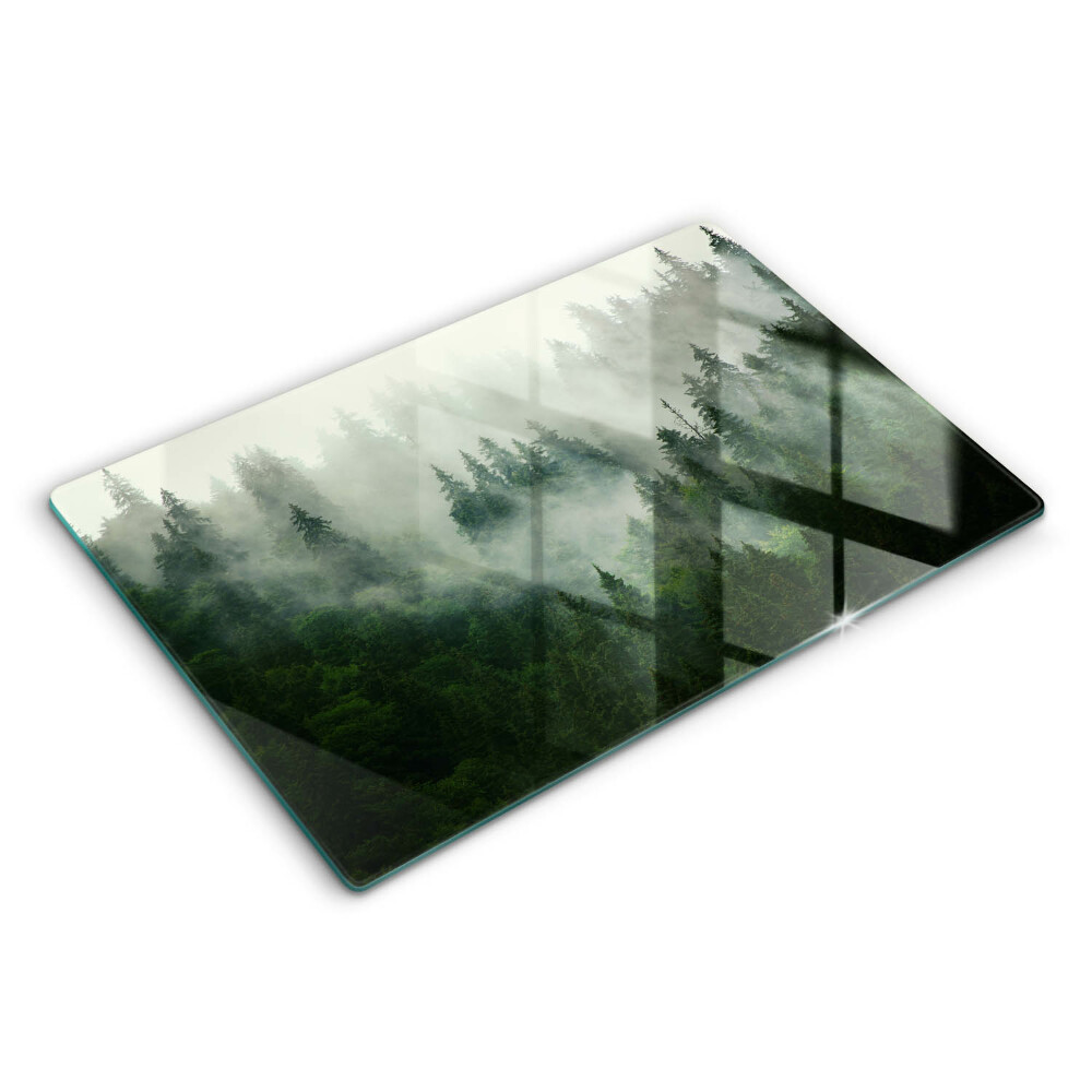 Induction hob protector Landscape of a hazy forest