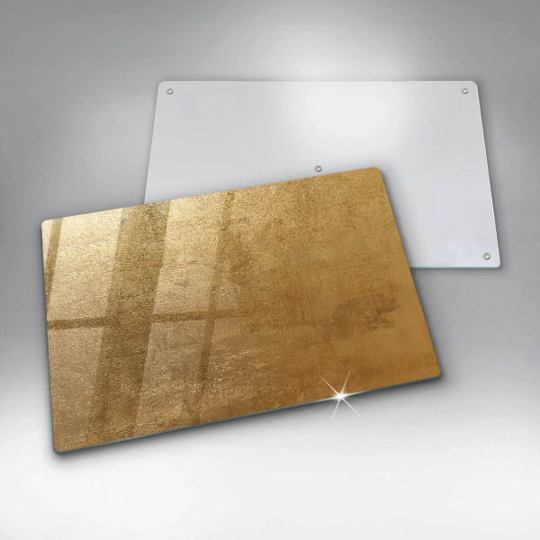 Induction hob protector Gold texture background