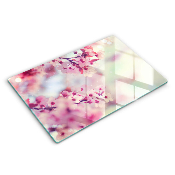 Induction hob protector Nature apple flowers