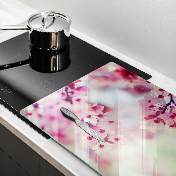 Induction hob protector Nature apple flowers