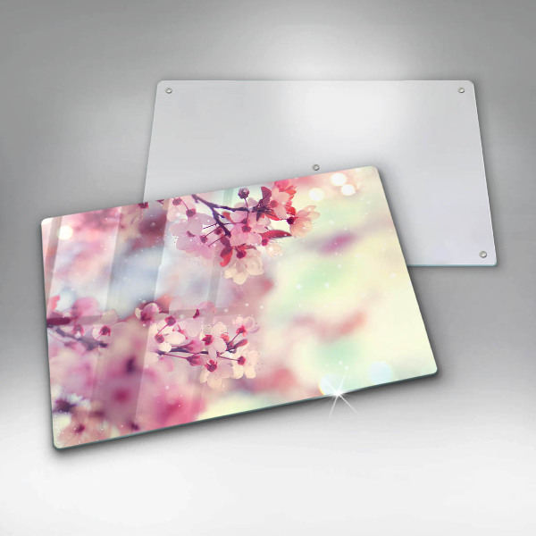 Induction hob protector Nature apple flowers