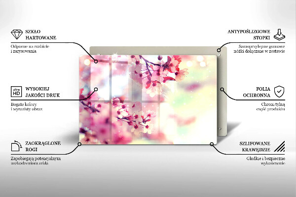 Induction hob protector Nature apple flowers