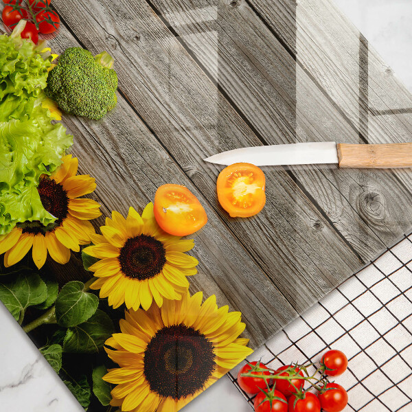 Worktop saver Sunflowers on the boards