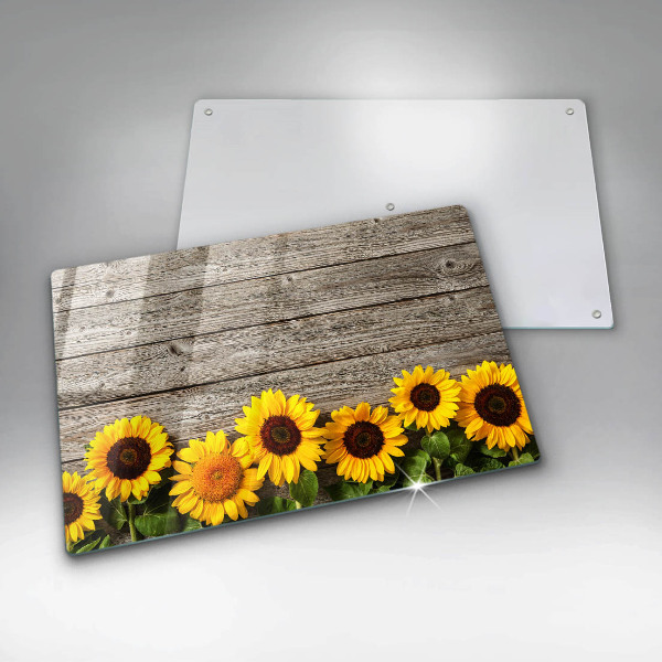 Worktop saver Sunflowers on the boards