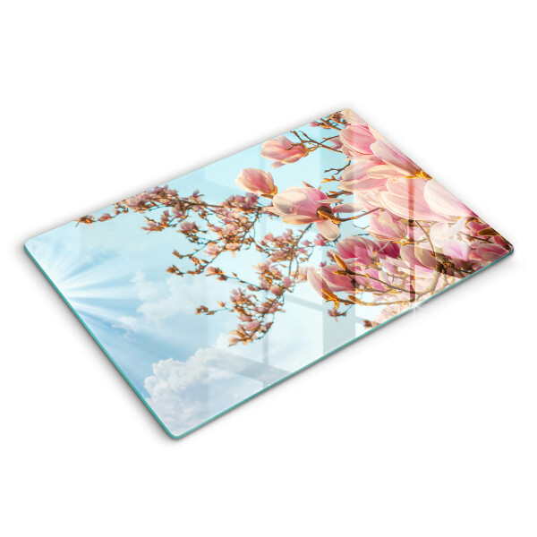 Induction hob cover Pink Flowers Tree