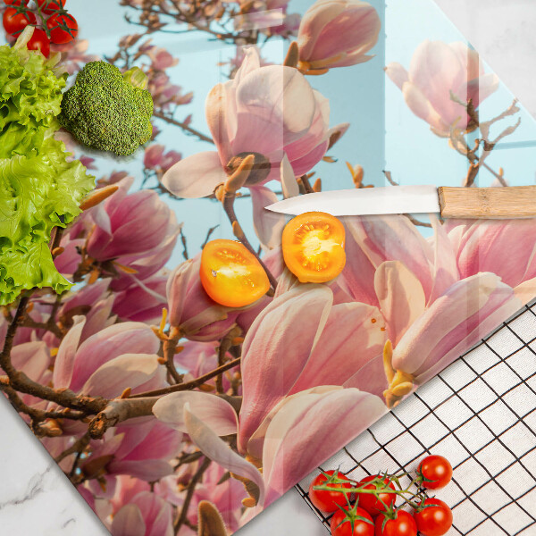 Induction hob cover Pink Flowers Tree