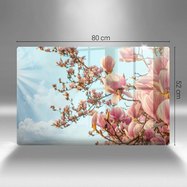 Induction hob cover Pink Flowers Tree