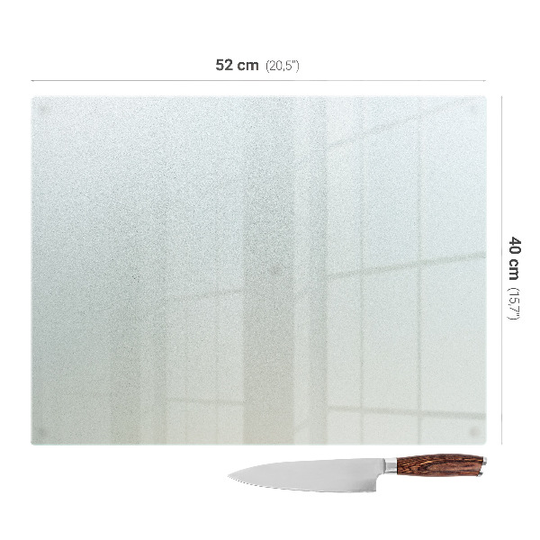 Glass worktop protector in size 15.7" x 20.5"