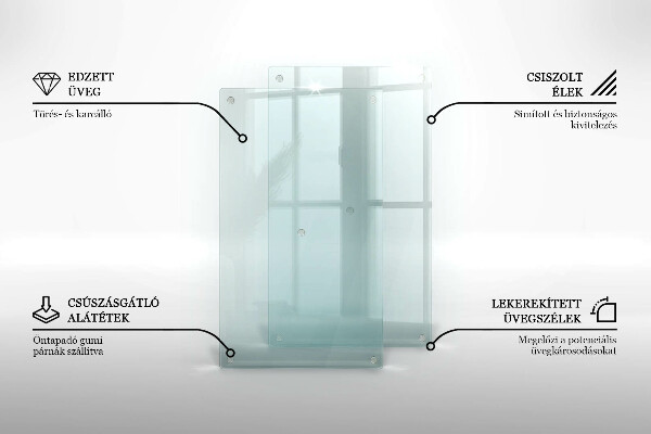 Transparent glass worktop saver 2x12x20 in