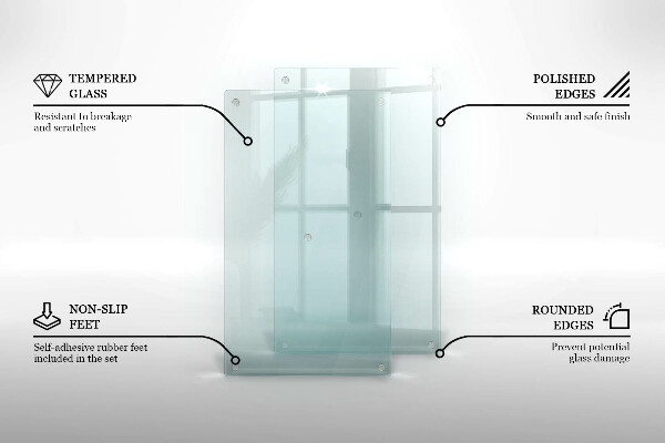 Transparent glass worktop saver 2x12x20 in