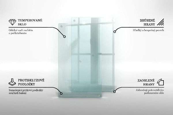 Transparent glass worktop saver 2x12x20 in