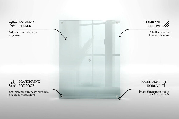 Transparent worktop heat protector 20x16 in