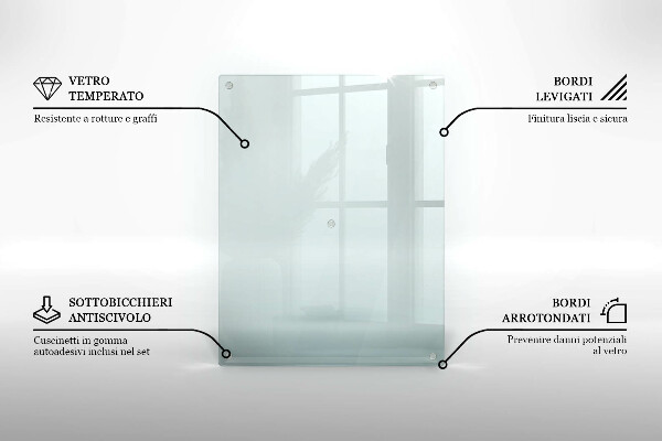 Transparent worktop heat protector 20x16 in
