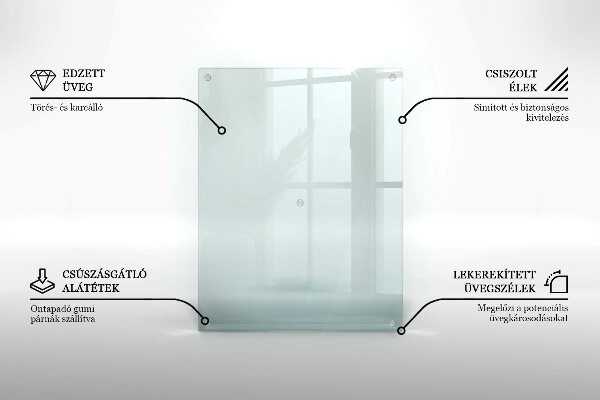 Transparent worktop heat protector 20x16 in