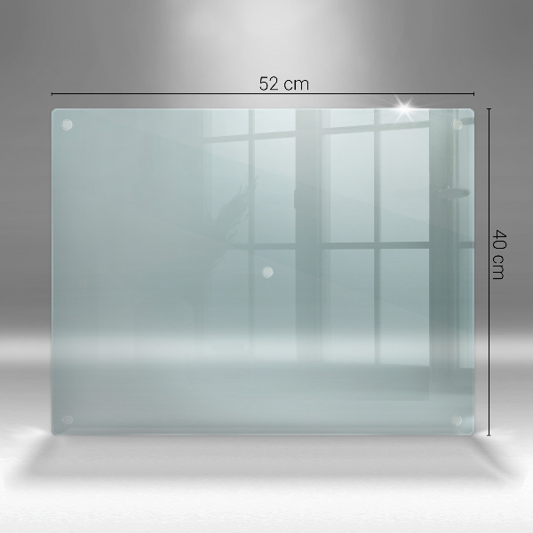 Transparent worktop heat protector 20x16 in