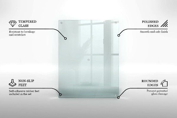 Transparent worktop heat protector 20x16 in