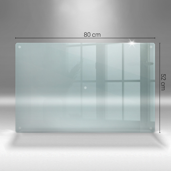 Transparent induction hob cover 31x20 in