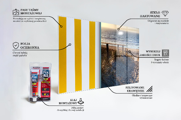 Kitchen glass panel Sand dunes on the baltic sea