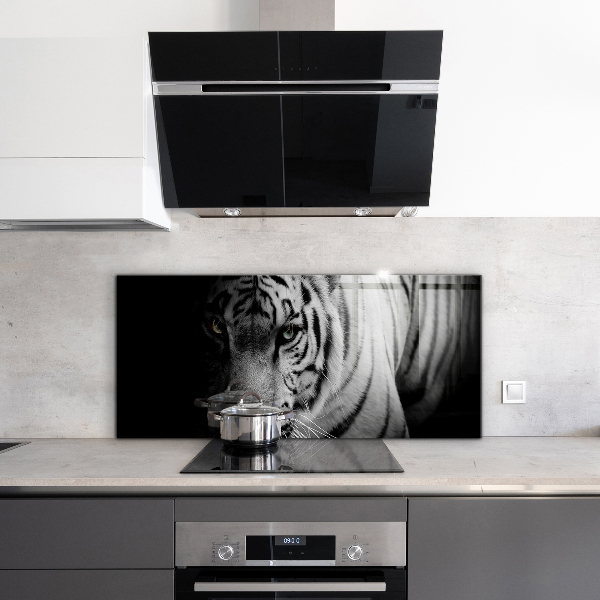 Kitchen wall panels White siberian tiger