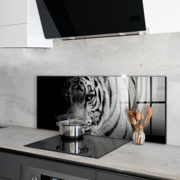 Kitchen wall panels White siberian tiger