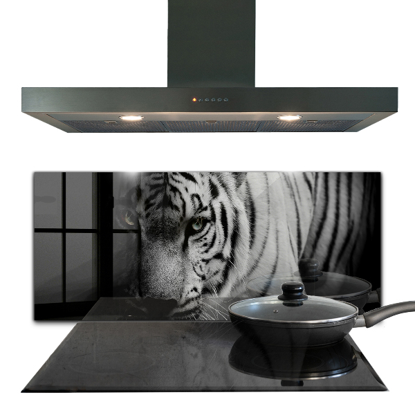 Kitchen wall panels White siberian tiger