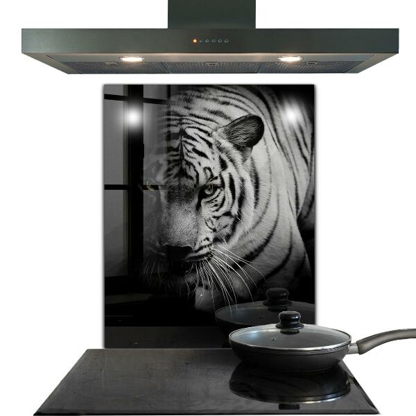 Kitchen wall panels White siberian tiger