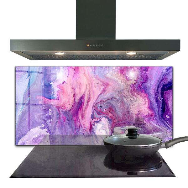 Kitchen splashback Pink abstraction