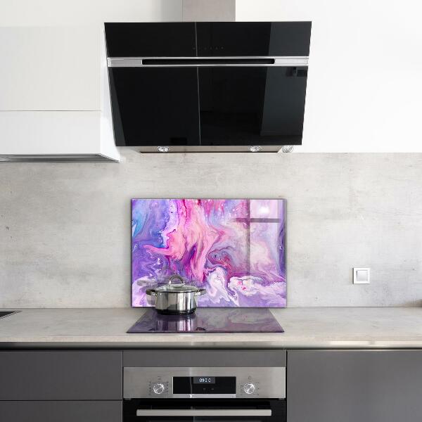 Kitchen splashback Pink abstraction