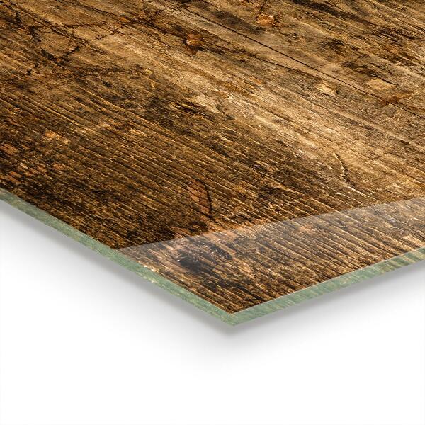 Oven splashback Dark oak wood