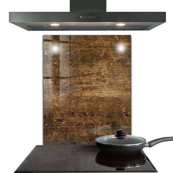 Oven splashback Dark oak wood