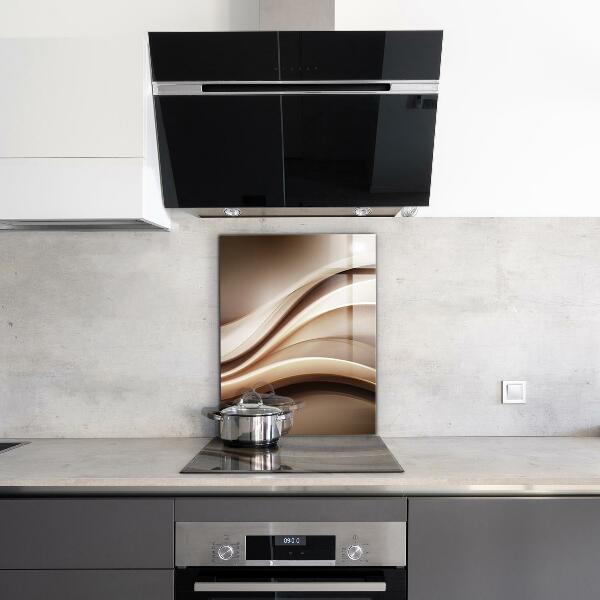 Kitchen wall panels Energy wave abstraction