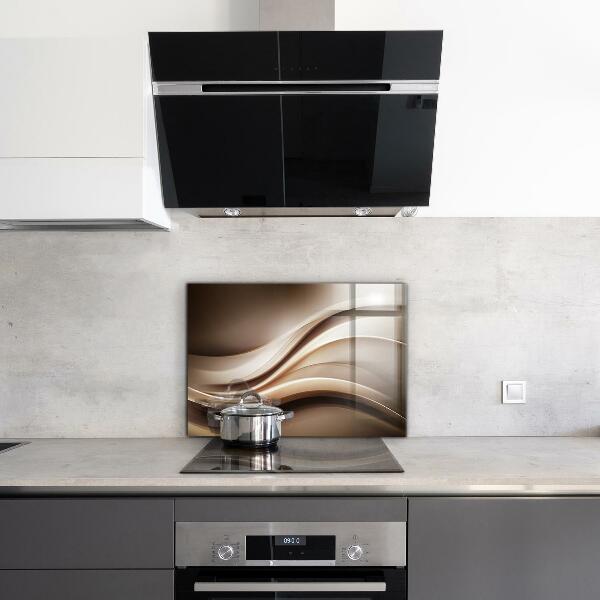 Kitchen wall panels Energy wave abstraction