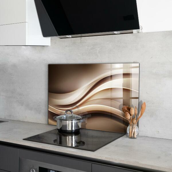 Kitchen wall panels Energy wave abstraction